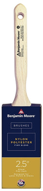 Benjamin Moore U61925-017 Paint Brush, Firm, Flat Brush, 2-15/16 in L Bristle, Nylon/Polyester Bristle