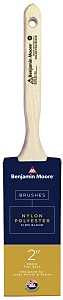 Benjamin Moore U61920017 Paint Brush, Flat Edge Brush, 2-11/16 in L Bristle, Nylon/Polyester Bristle, Sash Handle