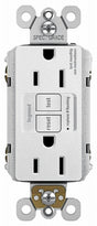 Legrand radiant Series 1597TRW3PKCC4 GFCI Duplex Receptacle, Nylon, White, 2-Pole, 3-Wire, 125 VAC, NEMA: 5-15R