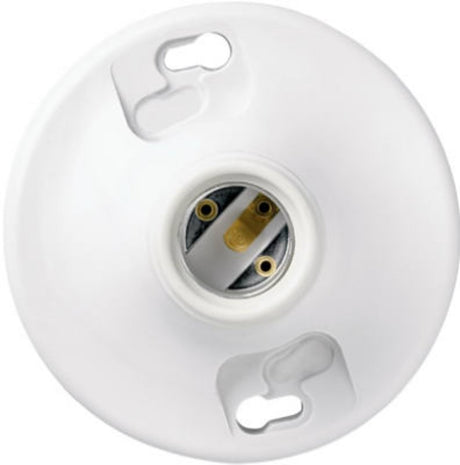 Legrand 276WHCC18 Lamp Holder with Cage Neck, 250 V, 660 W, Plastic Housing Material, White