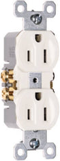 Legrand 3232WTU Duplex Receptacle, Thermoplastic, White, 2-Pole, 15 A, 125 V, Side Wiring, NEMA: 5-15R