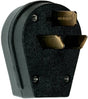 Legrand 3861CC5 Electrical Plug, 3 -Pole, 30, 50 A, 125/250 V, Male, NEMA: NEMA WD-1, WD-6, Black