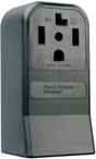 Legrand 3884CC6 Straight Blade Power Outlet Receptacle, Surface Mounting, 3-Pole, 125/250 V, 30 A, Black