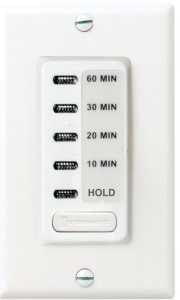 Intermatic EI210W Electronic Countdown Timer, 15 A, 120 V, 1800 W, 10 to 60 min Time Setting, White