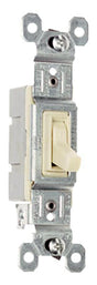 Legrand 660IG TradeMaster Series Toggle Switch, Ivory, 15 A, 120 VAC, Push Wire, Side Wire Terminal