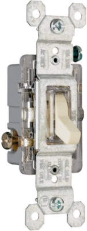 Legrand TradeMaster 660ISLG Switch, 15 A, 120 V, Thermoplastic Housing Material, Ivory