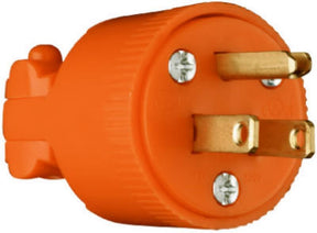 Legrand 6867OCC10 Electrical Plug, 2 -Pole, 15 A, 125 V, NEMA: NEMA 5-15P, Orange
