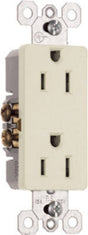 Legrand radiant Series 885LACC14 Duplex Receptacle, Thermoplastic, Light Almond, 2-Pole, 15 A, 3-Wire