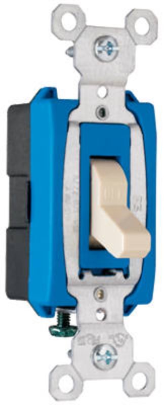 Legrand CS15AC1ICC8 Series Switch, Blue/Ivory, 15 A, 1-Poles, 120/277 VAC, Side Wire Terminal
