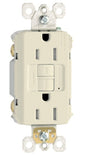 Legrand radiant Series 1597TRLACCD4 GFCI Duplex Receptacle, Nylon, Light Almond, 2-Pole, 15 A, 125 VAC