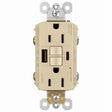 Legrand radiant 1597TRUSBACI Self-Test GFCI USB Outlet, 2-Pole, 15/2.1 A, 125 VAC, 1-Gang, 2-USB Port, Type A/A USB