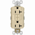 Legrand radiant Series 2097TRICCD4 GFCI Duplex Receptacle, Nylon, Ivory, 2-Pole, 20 A, 125 VAC, NEMA: 5-20R