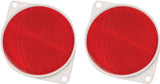 Hy-Ko CDRF-3R Carded Reflector, Bracket Mounting, 9.63 in L Post, Red Reflector