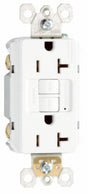 Legrand radiant Series 2097WCCD12 GFCI Duplex Receptacle, Nylon, White, 2-Pole, 20 A, 125 VAC, Back, Side Wiring