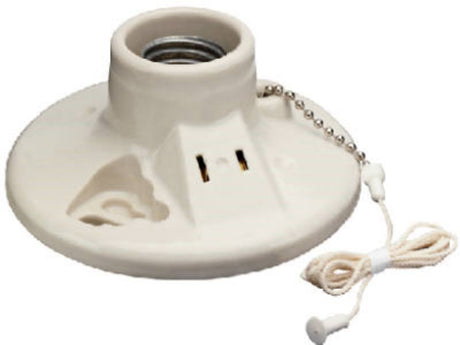 Legrand 9716 Lamp Holder, 125 V, 250 W, Porcelain Housing Material