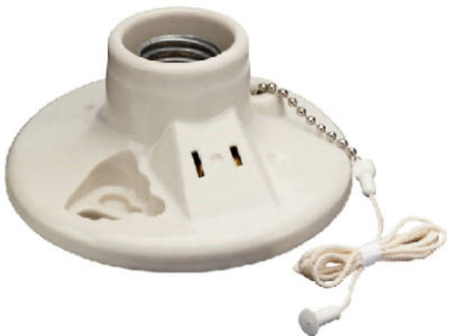 Legrand 9716 Lamp Holder, 125 V, 250 W, Porcelain Housing Material
