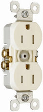 Legrand TradeMaster Series 3232TRLACP8 Duplex Receptacle, Thermoplastic, Light Almond, 2-Pole, 14 to 12 AWG Wire