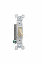 Legrand TradeMaster 660IGU Standard Self-Grounding Switch, 15 A, 120 VAC, Push, Side, Speed Wire Terminal
