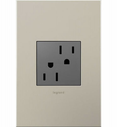 Legrand adorne Series ARTR152M4 2-Module Outlet, Brass/Polycarbonate/Steel, Magnesium, 2-Pole, Wall Mounting