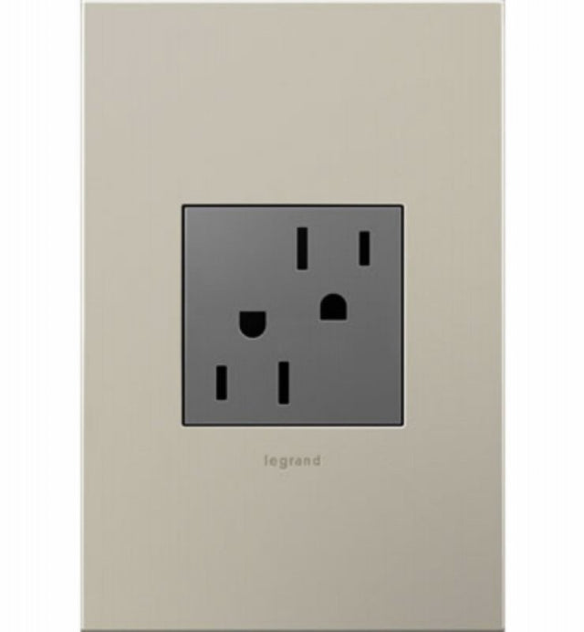 Legrand adorne Series ARTR152M4 2-Module Outlet, Brass/Polycarbonate/Steel, Magnesium, 2-Pole, Wall Mounting