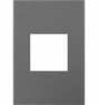 Legrand adorne Series AWP1G2MG6 Wallplate, 5.13 in L, 3.45 in W, 1-Gang, Plastic, Magnesium