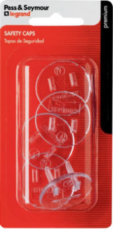Legrand 5SCBPCC10 Electrical Safety Cap, Thermoplastic, Clear