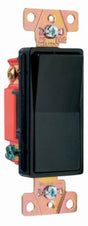 Legrand 2623BKCC6 Decorator Switch, 20 A, 120/277 VAC, Back Wire, Side Wire Terminal, Polycarbonate, Black