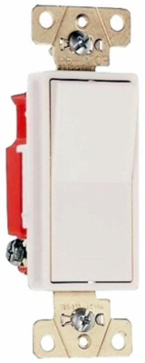 Legrand 2623LACC6 Decorator Switch, 20 A, 120/277 VAC, Back Wire, Side Wire Terminal, Light Almond