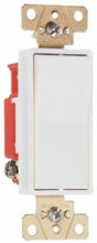 Legrand 2623WCC6 Decorator Switch, 20 A, 120/277 VAC, Back Wire, Side Wire Terminal, Polycarbonate, White