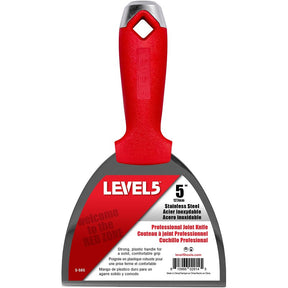 Level5 5-505 Joint Knife, 5 in W Blade, Stainless Steel Blade, Solid Grip Handle, Polypropylene Handle, Pack of 4