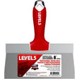 Level5 5-134 Taping Knife, 8 in W Blade, Stainless Steel Blade, Soft Grip Handle, Pack of 4