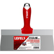 Level5 5-136 Taping Knife, 10 in W Blade, Stainless Steel Blade, Soft Grip Handle, Pack of 4