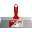 Level5 5-137 Taping Knife, 12 in W Blade, Stainless Steel Blade, Soft Grip Handle, Pack of 4