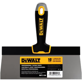 DEWALT DXTT-2-136 Taping Knife, 10 in W Blade, Stainless Steel Blade, Precision Ground Blade, Nylon Handle, Pack of 4