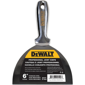 DEWALT DXTT-2-406 Joint Knife, 6 in W Blade, Stainless Steel Blade, Full-Tang, Precision Ground Blade, Pack of 4