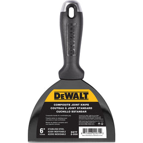 DEWALT DXTT-2-506 Joint Knife, 6 in W Blade, Stainless Steel Blade, Precision Ground Blade, Composite Handle, Pack of 4