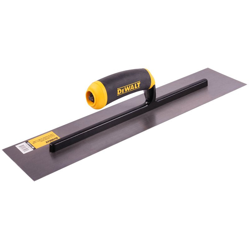 DEWALT DXTT-3-705 Finishing Trowel, 18 in L Blade, 4 in W Blade, Carbon Steel Blade, Square End, Soft Grip Handle, Pack of 2
