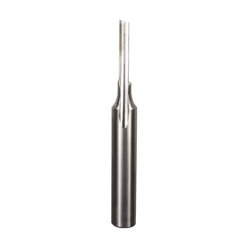 Freud 71-040 O-Flute Straight Bit, 1/8 in Dia Cutter, 1/2 in L Cutting, 2 in OAL, 1/4 in Dia Shank, 1-Cutter, Carbide