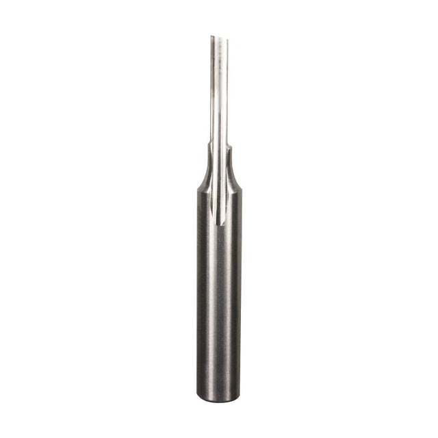 Freud 71-040 O-Flute Straight Bit, 1/8 in Dia Cutter, 1/2 in L Cutting, 2 in OAL, 1/4 in Dia Shank, 1-Cutter, Carbide