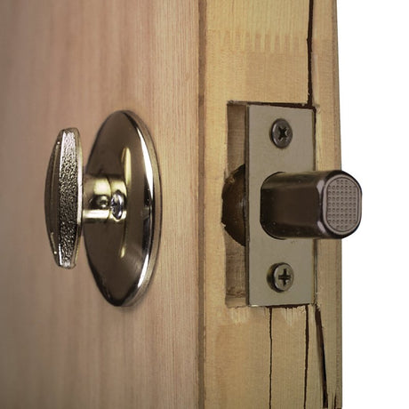 Prime-Line U 9572 Lock and Door Reinforcer, 2-3/8 in Backset, 1-3/8 in Thick Door, Brass, Antique Brass, 4-1/2 in H