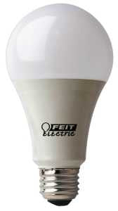 Feit Electric OM100DM/930CA LED Bulb, General-Purpose, A19 Lamp, 100 W Equivalent, E26 Medium Lamp Base, Dimmable