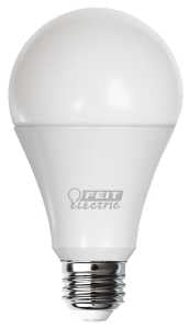 Feit Electric OM150DM/850/LED LED Bulb, General-Purpose, A21 Lamp, 150 W Equivalent, E26 Medium Lamp Base, Dimmable, Pack of 4