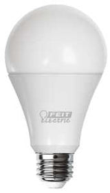 Feit Electric OM150DM/850/LED LED Bulb, General-Purpose, A21 Lamp, 150 W Equivalent, E26 Medium Lamp Base, Dimmable, Pack of 4