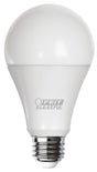 Feit Electric OM150DM/850/LED LED Bulb, General-Purpose, A21 Lamp, 150 W Equivalent, E26 Medium Lamp Base, Dimmable, Pack of 4