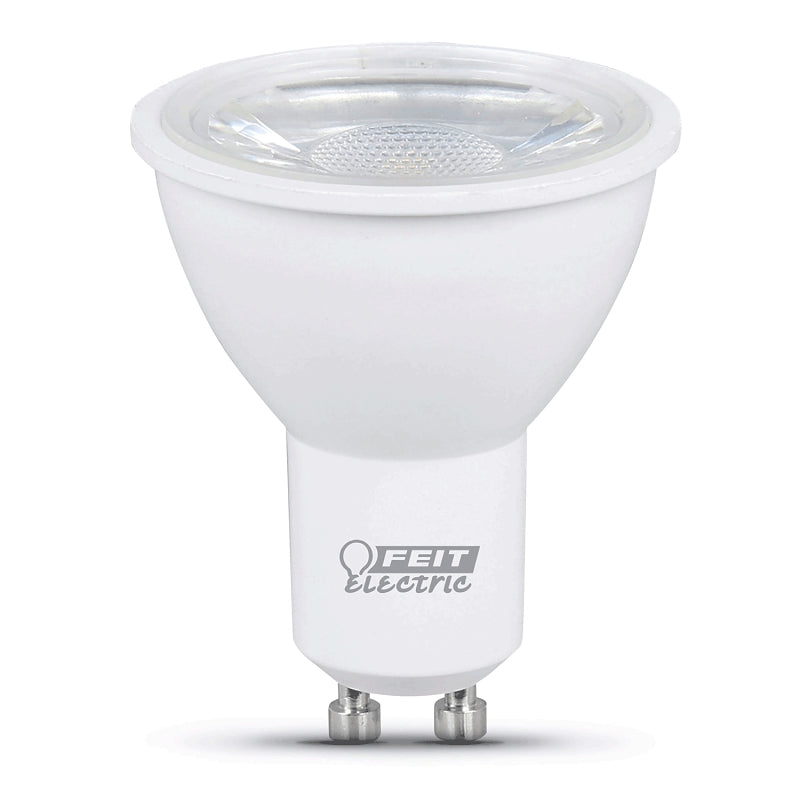 Feit Electric MR16GU105005K10KLED6 LED Bulb, Track/Recessed, 500 Lumens, 7 W, MR16 Lamp, 50 W Equivalent, GU10 Lamp Base