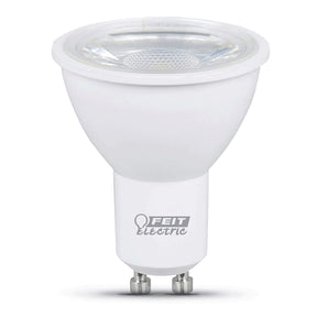 Feit Electric MR16GU105005K10KLED6 LED Bulb, Track/Recessed, 500 Lumens, 7 W, MR16 Lamp, 50 W Equivalent, GU10 Lamp Base
