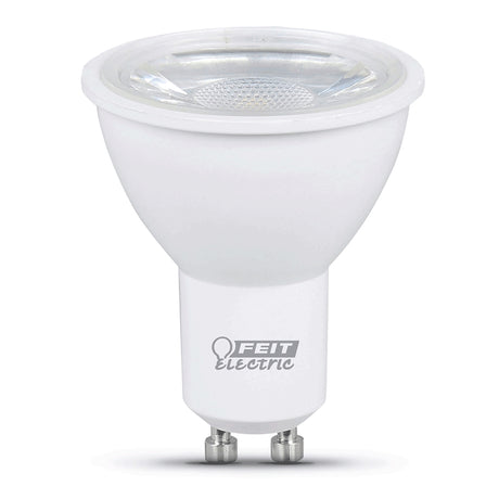 Feit Electric MR16GU105005K10KLED6 LED Bulb, Track/Recessed, 500 Lumens, 7 W, MR16 Lamp, 50 W Equivalent, GU10 Lamp Base