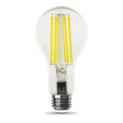 Feit Electric OM150DM/CL/850/FIL Filament LED Bulb, A21 Lamp, 150 W Equivalent, E26 Medium Lamp Base, Dimmable, Clear