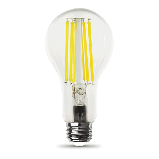 Feit Electric OM150DM/CL/850/FIL Filament LED Bulb, A21 Lamp, 150 W Equivalent, E26 Medium Lamp Base, Dimmable, Clear