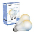 Feit Electric OM60/CCT/CA/AG Smart Wi-Fi Light Bulb, 8.8 W, Wi-Fi Connectivity: Yes, App Control, E26 Medium Lamp Base